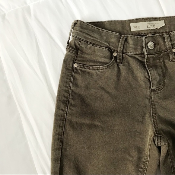 Topshop Leigh olive green skinny jeans - Picture 11 of 12